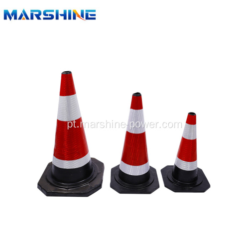 Cones de tráfego de pvc de barreira de estrada plástica